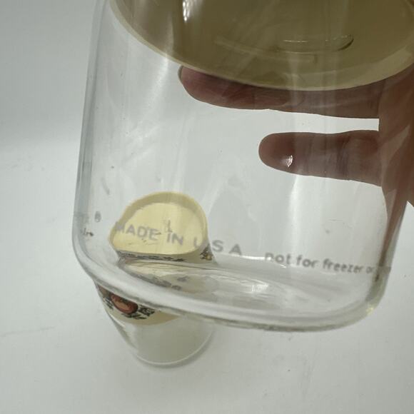 4 Vintage Pyrex Glass Canisters Set See 'n Store Jars Mushroom Veggies USA - Picture 8 of 12